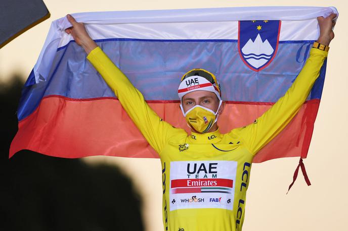 Tadej Pogačar | Tadej Pogačar bo v slovenski športni zgodovini zapisan kot prvi Slovenec, ki je zmagal na najbolj čislani kolesarski dirki, Dirki po Franciji.  | Foto Getty Images