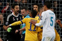Ronaldo brani neizkušenega Angleža, ogorčeni Buffon je šel zelo daleč