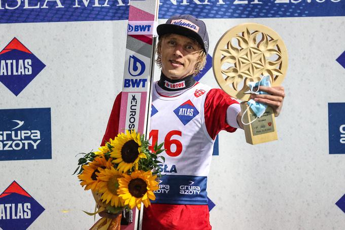 Dawid Kubacki je na dveh tekmah vknjižil dve zmagi. | Foto: Sportida