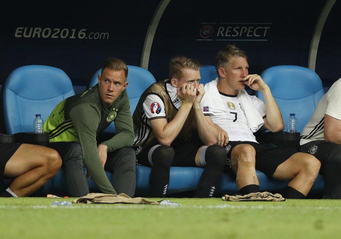 Poleti je na evropskem prvenstvu v Franciji z Nemčijo izpadel v polfinalu. Nemce je izločila Francija. | Foto: Reuters