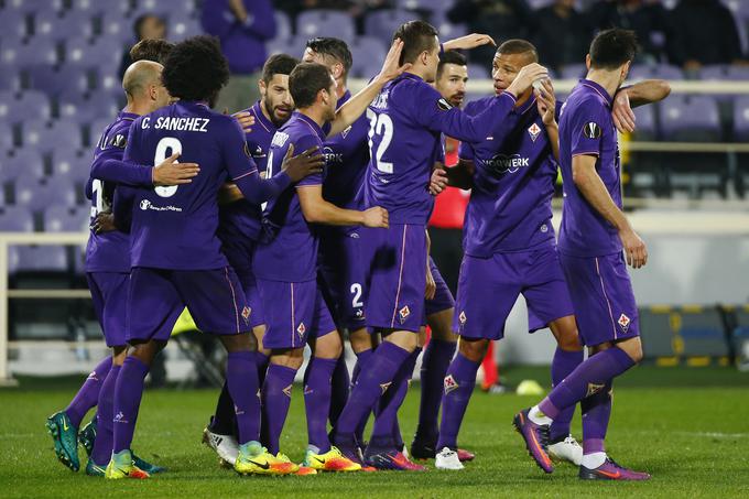 Fiorentina je s tremi zmagami in remijem trdno na prvem mestu v skupini J. | Foto: Reuters
