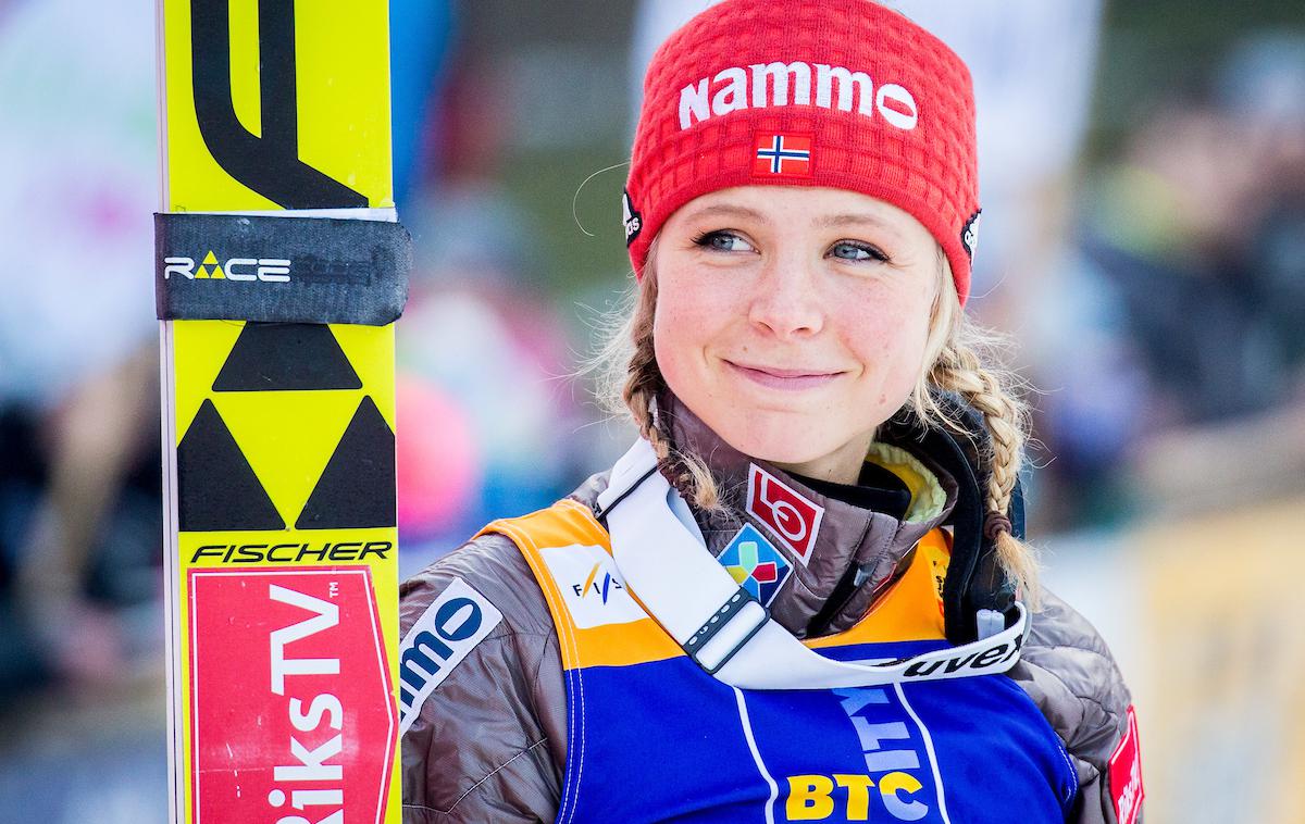 Maren Lundby | Maren Lundby je predstavila slovitemu Američanu svoj šport. | Foto Žiga Zupan/Sportida