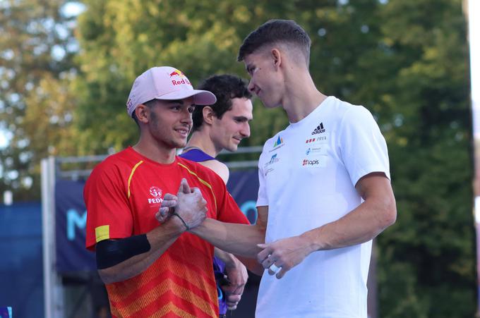 Luka Potočar in olimpijski prvak Alberto Gines Lopez. | Foto: Guliverimage/Vladimir Fedorenko