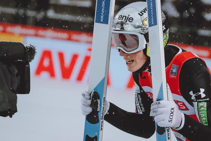 V tej sezoni je bil že potolčen, a se je znal dvigniti in bil v zaključku najbolj vroč slovenski skakalec. | Foto: Sportida
