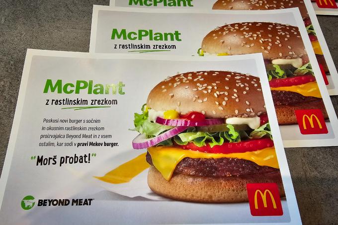 Slovenija je med prvimi desetimi evropskimi državami, kjer McDonald's v svojo ponudbo uvaja McPlant. | Foto: Srdjan Cvjetović