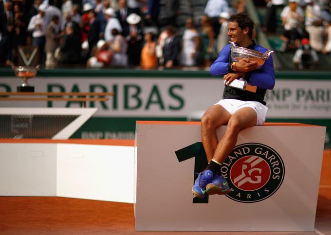Rafael Nadal je letos še desetič zmagal na OP Francije. | Foto: Guliverimage/Getty Images