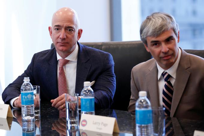 Jeff Bezos in Larry Page | Foto: Reuters