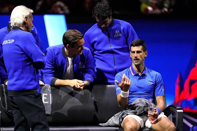 Novak Đoković Roger Federer | Đoković je bil danes brez moči. | Foto Reuters