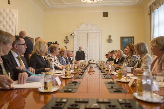 Kolinda Grabar Kitarović obisk pri Borutu Pahorju | Foto: Matej Leskovšek