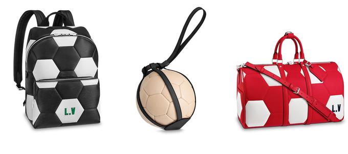 Pri Louisu Vuittonu: nahrbtnik za 2.700 evrov, žoga za 1.600 in torba za 3.200 evrov. | Foto: Louis Vuitton
