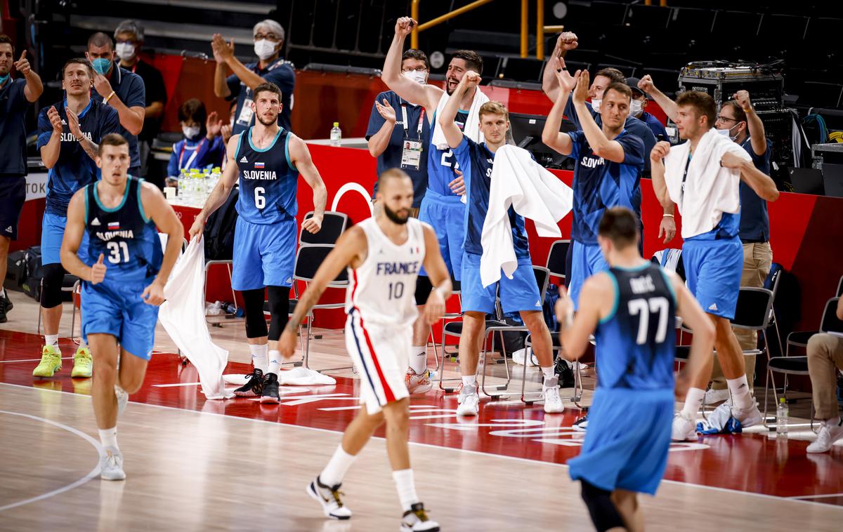 slovenska košarkarska reprezentanca, Slovenija Francija polfinale OI | Foto Anže Malovrh/STA