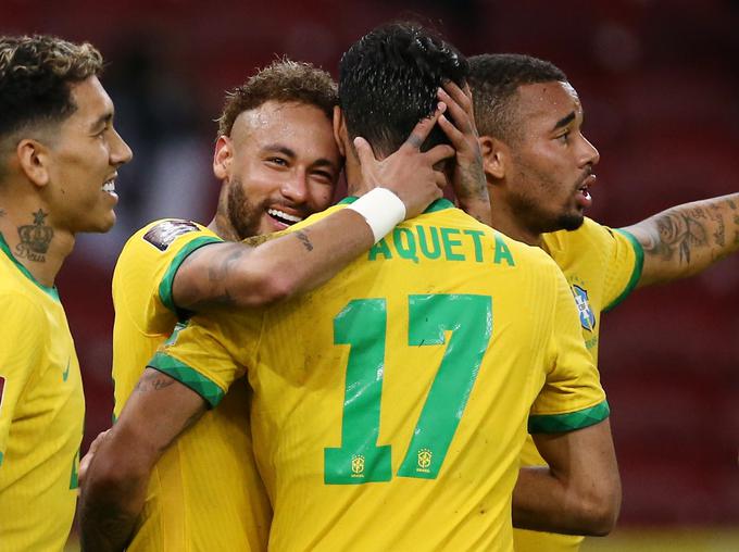 Brazilci se lahko kot edini na svetu pohvalijo s petimi naslovi svetovnega prvaka. V Katarju bodo Brazilci v prvem delu igrali v skupini G skupaj s Srbijo, Švico in Kamerunom. | Foto: Reuters