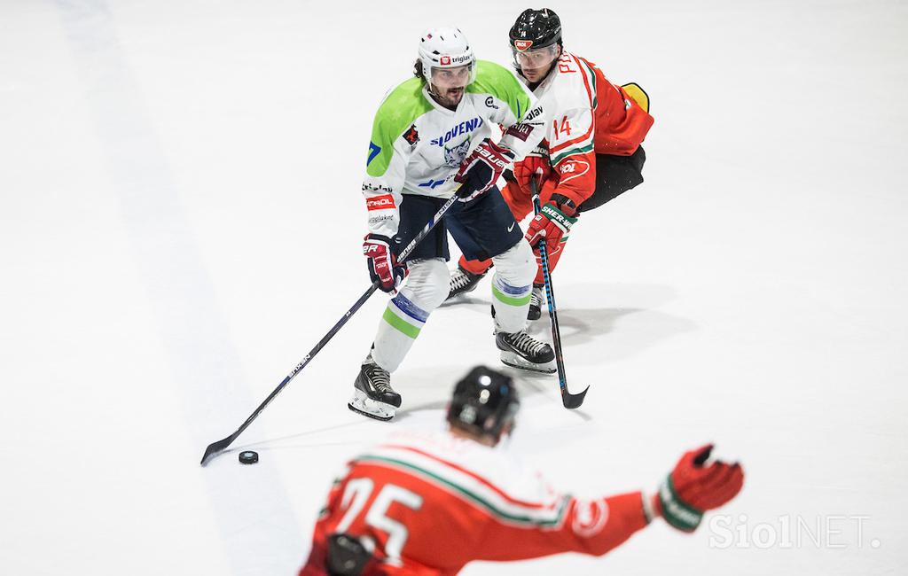Slovenija Madžarska pripravljalna tekma hokej Klemen Pretnar