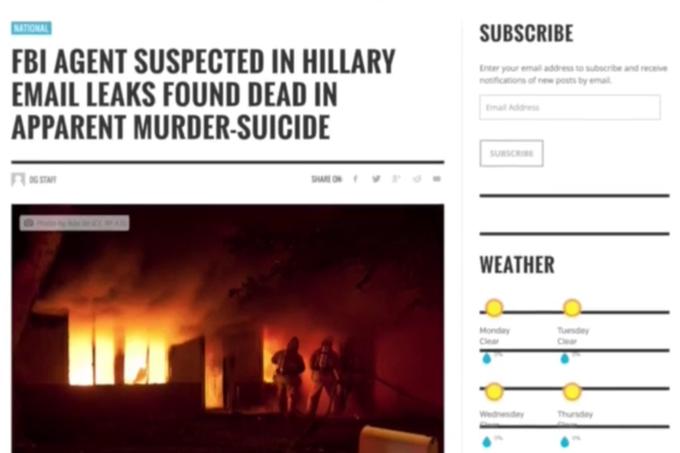 Kako hitro in s kakšnim obsegom se po Facebooku širijo lažne novice? "Agenta FBI, ki je sodeloval v preiskavi zoper Hillary Clinton, našli mrtvega, šlo je za umor in samomor." Tale izmišljeni članek, objavljen na izmišljenem mediju Denver Guardian, je v začetku novembra na Facebooku v nekaj dneh delilo kar 140 tisoč ljudi, je poročal "pravi" medij Denver Post.  | Foto: 