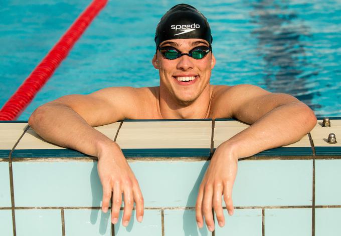 Peter John Stevenes, plavalec kranjskega Triglava, je trenutno najbolj vroče ime slovenskega plavanja. 'Stivi' je aktualni svetovni podprvak na 50 metrov prsno v kratkih bazenih, drugi na EP v Londonu in drugi na prvenstvu ameriških univerz (NCAA). | Foto: Vid Ponikvar