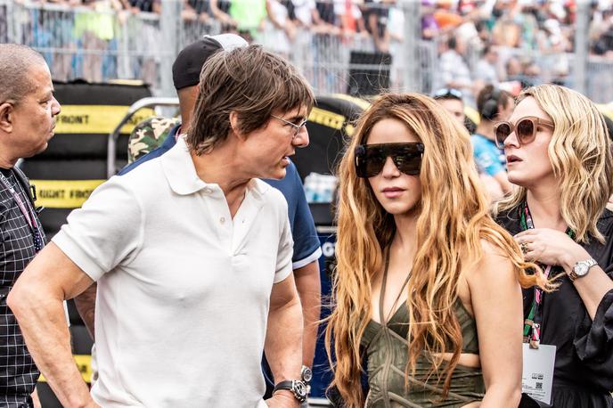 Shakira, Tom Cruise, Formula 1 Miami | Pred dobrima dvema tednoma sta se zvezdnika družila na dirki formule 1 v Miamiju. | Foto Profimedia