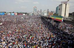 Na zborovanju etiopskega premierja smrtne žrtve, ranjenih 83 ljudi