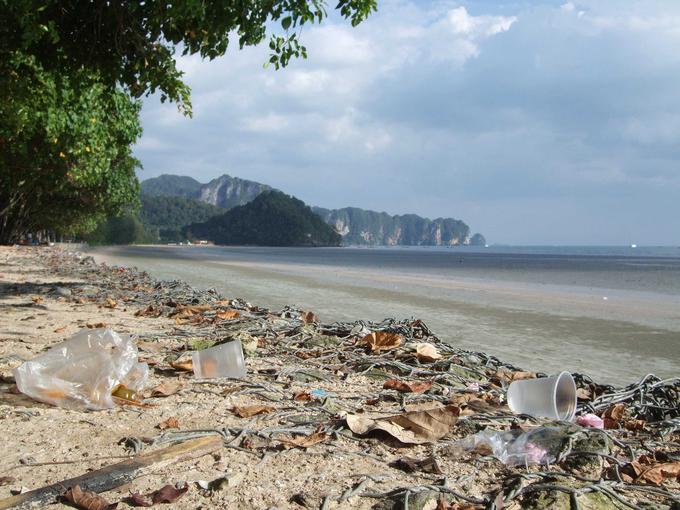 Naplavljene smeti na tajski obali. | Foto: Kanyarat Kosavisutte/Green Fins Association/Marine Photobank