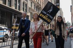 Med protestniki v prvi vrsti igralka Susan Sarandon