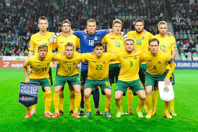 Litva je reprezentanca brez pravega nogometnega zvezdnika. | Foto: Sportida