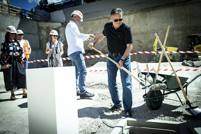 Polaganje temeljnega kamna ob izgradnji poslovne stavbe DCO v Ljubljani | Foto: Ana Kovač