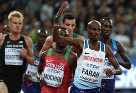 Mo Farah 10.000m London 2017