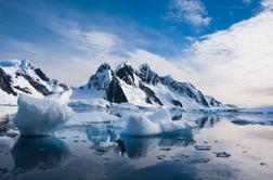 Če se stopi ves led na Antarktiki, se bo gladina morja dvignila za 58 metrov