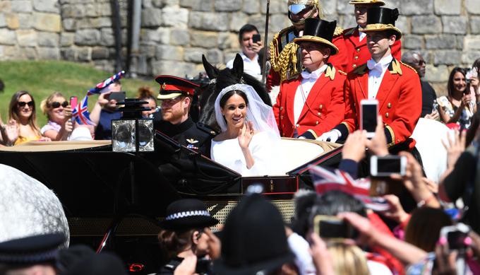 Harry in Meghan sta imela na Windsorskem gradu pravljično poroko. | Foto: Getty Images