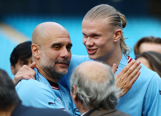 Poraja se veliko vprašanje, ali bi Erling Haaland sprejel ponudbo Manchester Cityja, če ne bi vloge trenerja opravljal Josep Guardiola. | Foto: Reuters
