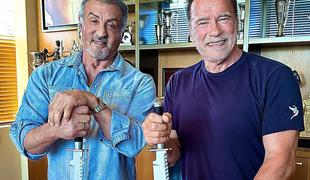 Stallone in Schwarzenegger pokazala, kako buče rezljajo filmski silaki