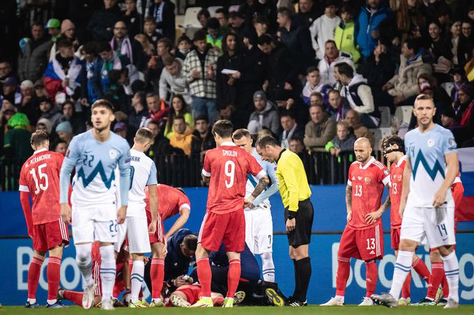 Slovenija je na zadnji domači tekmi v Mariboru izgubila proti Rusiji. | Foto: Blaž Weindorfer/Sportida