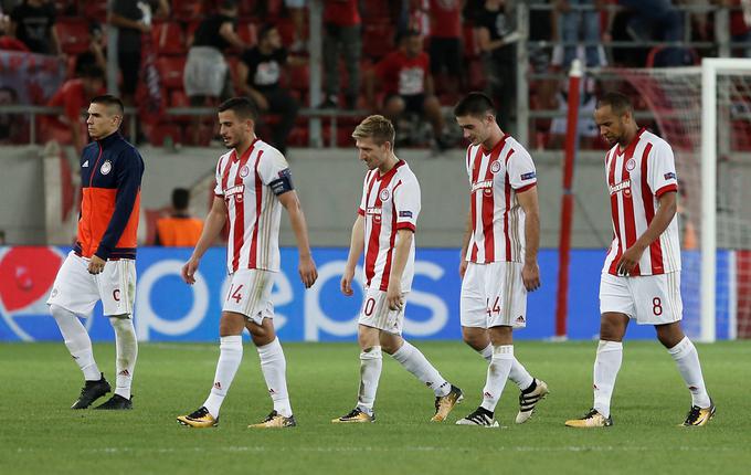 Nogometaši Olympiakosa so se znašli na udaru bogatega lastnika kluba. | Foto: Reuters