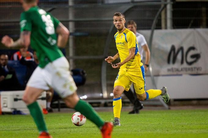 Žan Žužek je prejšnji četrtek v Celju proti estonskemu prvoligašu odigral 23 minut. | Foto: Žiga Zupan/Sportida