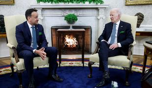 Biden ob obletnici velikonočnega sporazuma na irski otok