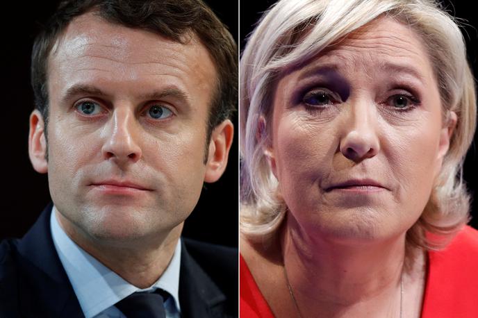 Marine Le Pen in Emmanuel Macron | Foto Reuters