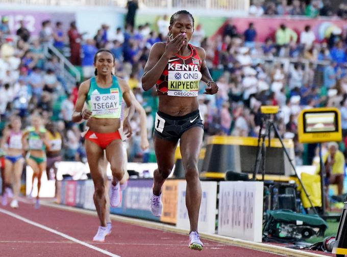 Faith Kipyegon je slavila na 1500 m. | Foto: Reuters