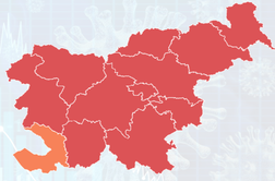 Goriška in primorsko-notranjska regija tudi uradno rdeči