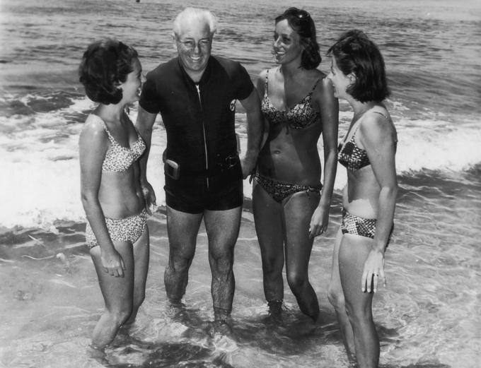 Avstralski premier Harold Holt je bil navdušen plavalec. | Foto: Getty Images