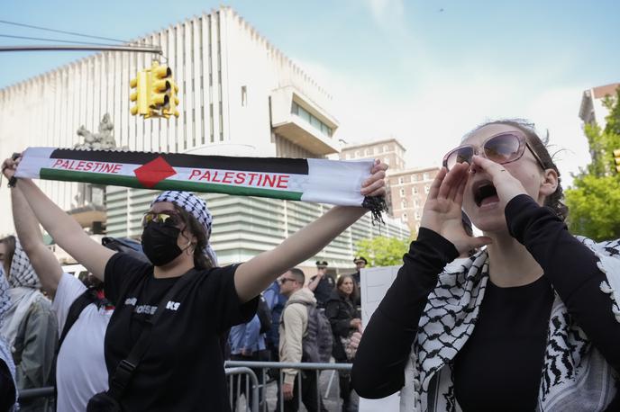 študentski protesti v New Yorku Palestina | Študetski protesti v podporo Palestincem in koncu izraelskih napadov na Gazo že nekaj tednov pretresajo ZDA. | Foto Guliverimage