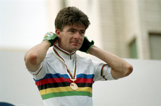 V letih 1991 in 1992 je bil svetovni prvak v cestnem kolesarstvu. | Foto: Guliverimage