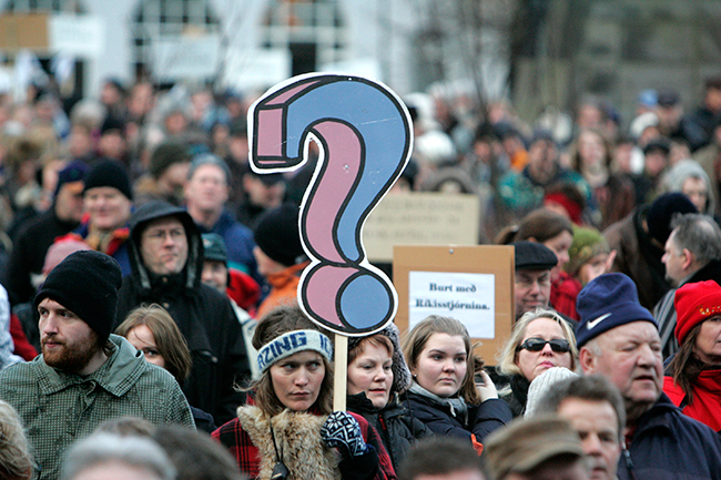 Ko je jeseni 2008 izbruhnila svetovna finančna kriza, je bila Islandija ena njenih prvih žrtev. | Foto: Reuters