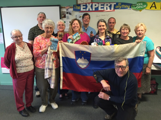 Udeleženci tečaja slovenščine