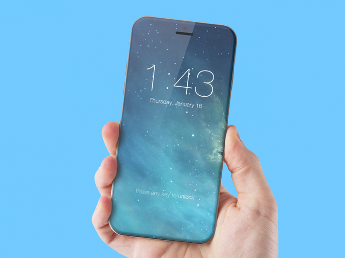 Različni viri so že večkrat napovedali, da bo naslednja generacija pametnih telefonov iPhone opremljena z zasloni od roba do roba. Morda bo iPhone 8, če mu bo tako ime, videti takole. | Foto: 