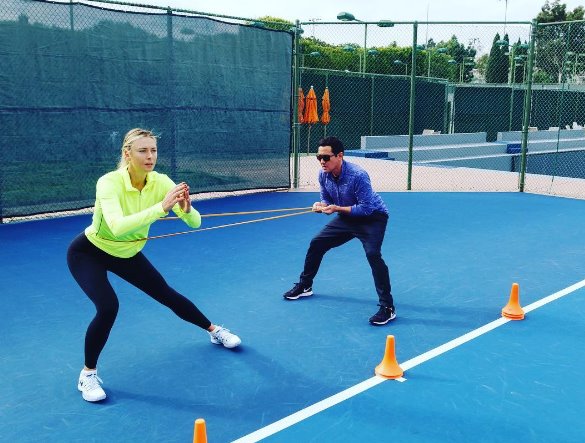 Marija Šarapova je v tem času veliko trenirala, tako da njena fizična pripravljenost ne bo pod vprašajem. | Foto: Instagram/Getty Images
