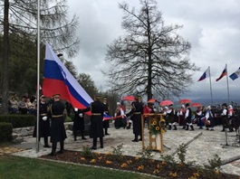 Slovesnost ob dnevu zastave na GEOSS, 10. april 2016 | Foto: Aleksander Hribovšek