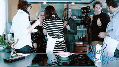 Celotna ekipa se je na snemanju kulinaričnih detektivk Lejko? Lejko! zelo zabavala. | Foto: 