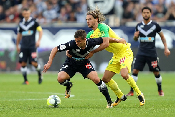 Rene Krhin je spet zaigral za Nantes, a z razpletom tekme proti Bordeauxu ne more biti zadovoljen. | Foto: Getty Images