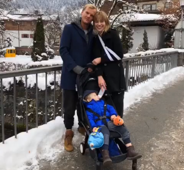 Avicii, Tereza in mali Lucas, ki ga je par ljubkovalno klical "Luka". | Foto: Instagram/Tereza Kačerová