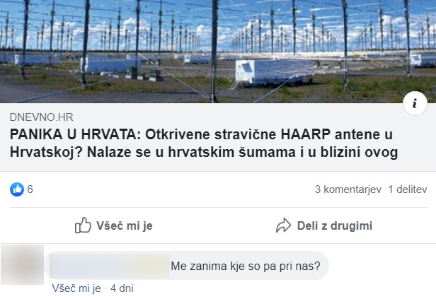 HAARP Hrvaška | Foto: Matic Tomšič / Posnetek zaslona