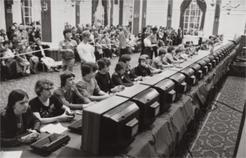 Turnir v igri Space Invaders leta 1981 v ZDA. | Foto: Wikimedia Commons